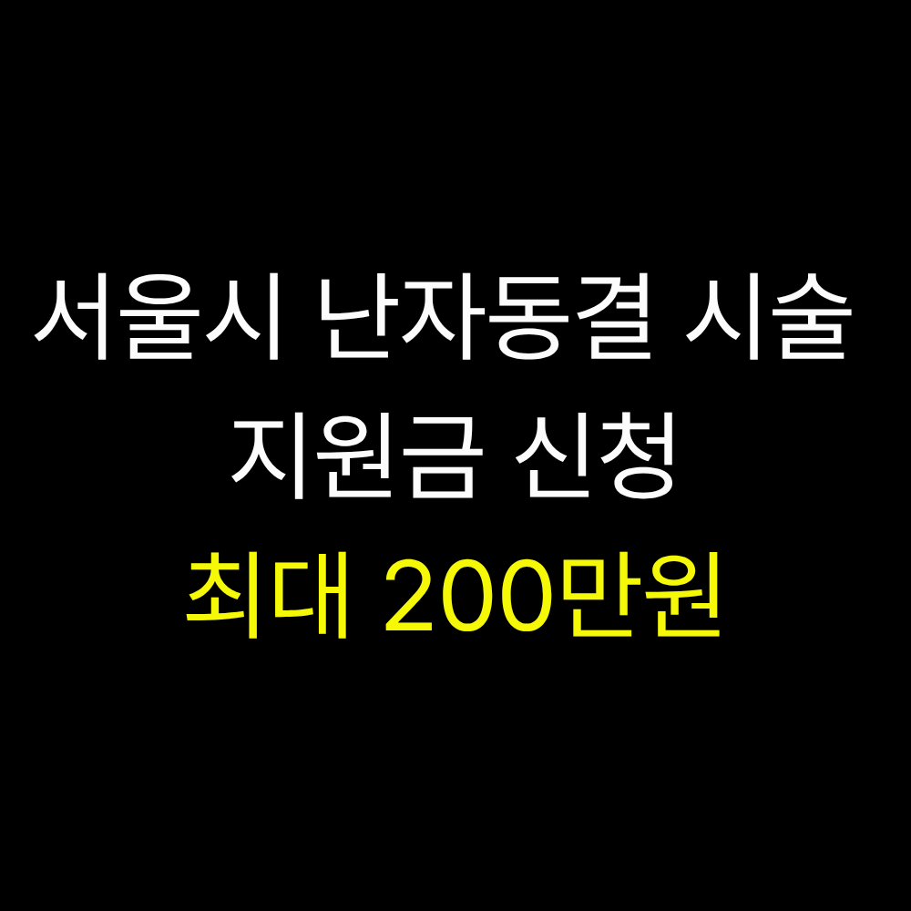 서울시 난자동결 시술 지원금 신청